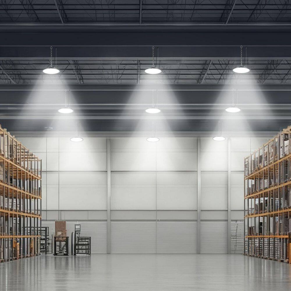4 Pack 14.17 in. L LED High Bay Lights 5000K 250-Watt 36000LM Bright UFO LED Warehouse Shop Lights IP65 Waterproof Black price history on PriceWatchPro