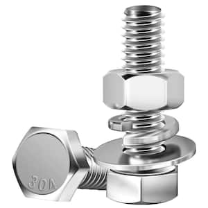 Bullone In Acciaio Inox QUAZITE, 2 Pollici Esagonale, Filetto 3/8-7, Con Rondella C080205