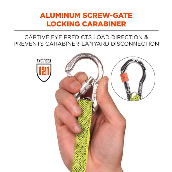 小物 NULABEL ROPE CARABINER TYPE-1 Tool Lanyard Dual Carabiner - 10lbs | Ergodyne