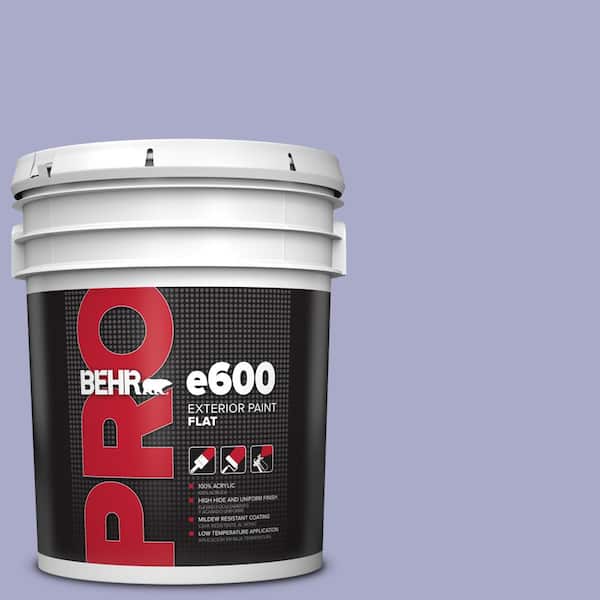 BEHR PRO 5 gal. #M550-4 Wisteria Blue Flat Paint