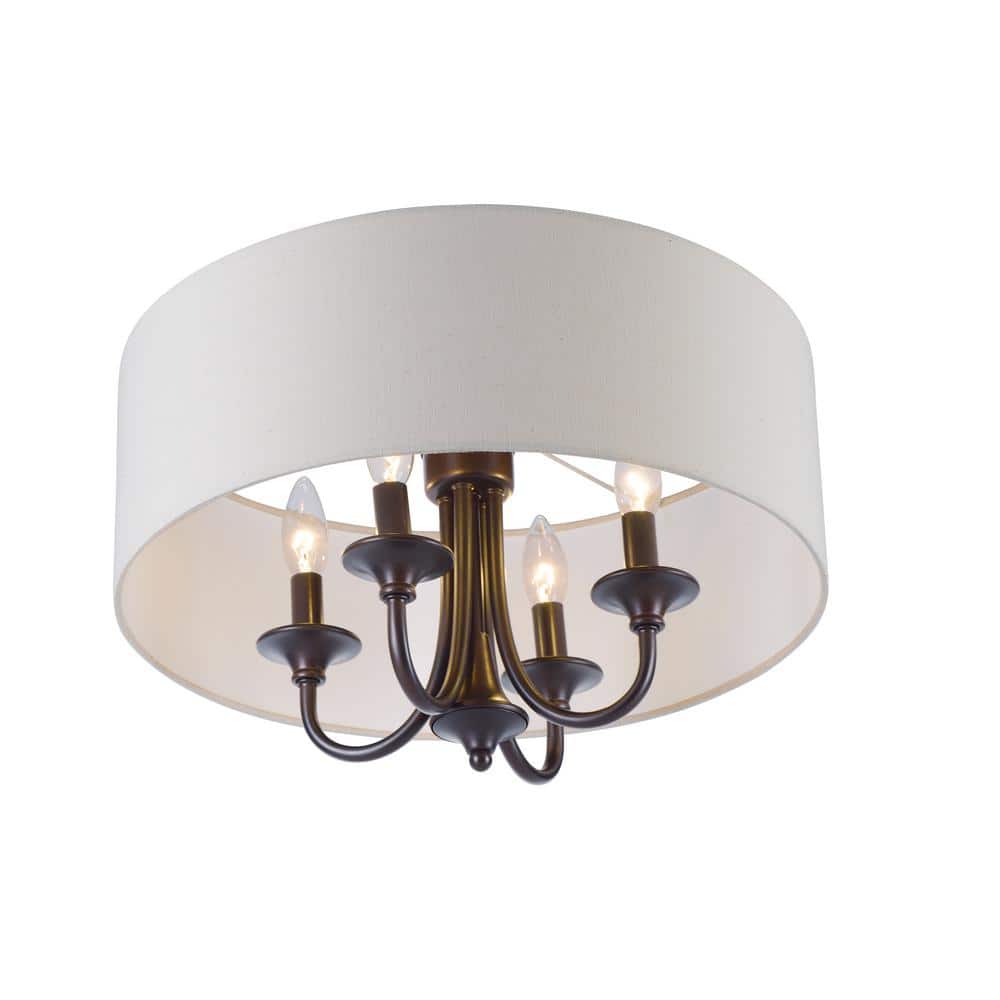 Bongo 4-Light Oil Rubbed Bronze Semi-Flush Mount price history on PriceWatchPro