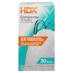 HDX 18 Gal. Kitchen and Compactor Drawstring Trash Bags (90-Count)  HDX18GCK90-2PK - The Home Depot