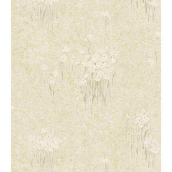 Brewster Iris Floral Wallpaper