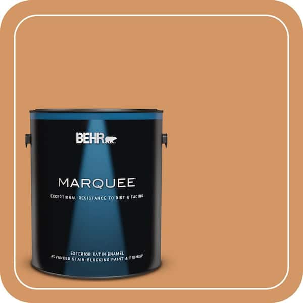 BEHR MARQUEE 1 gal. #280D-5 Glazed Pecan Satin Enamel Exterior Paint & Primer