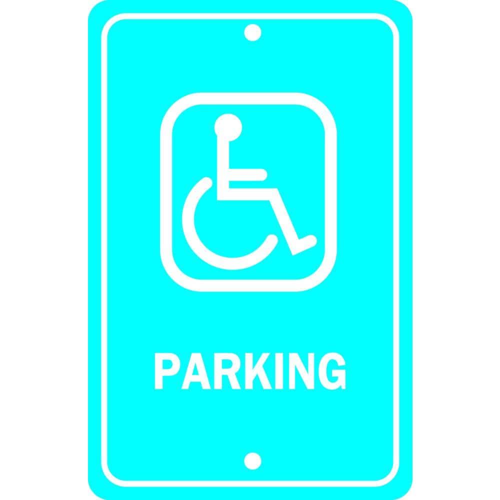 Federal 12x18 3M Reflective Rust Free .63 Aluminum EGP With Picture of Wheelchair Sign Easy to Mount Weather Resistant Made in USA by SIGO SIGNS SI-120R Handicap Parking Sign