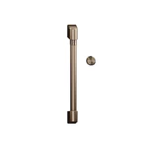 Microwave Oven Handle and Dial Accessory Kit in Brushed Bronze
