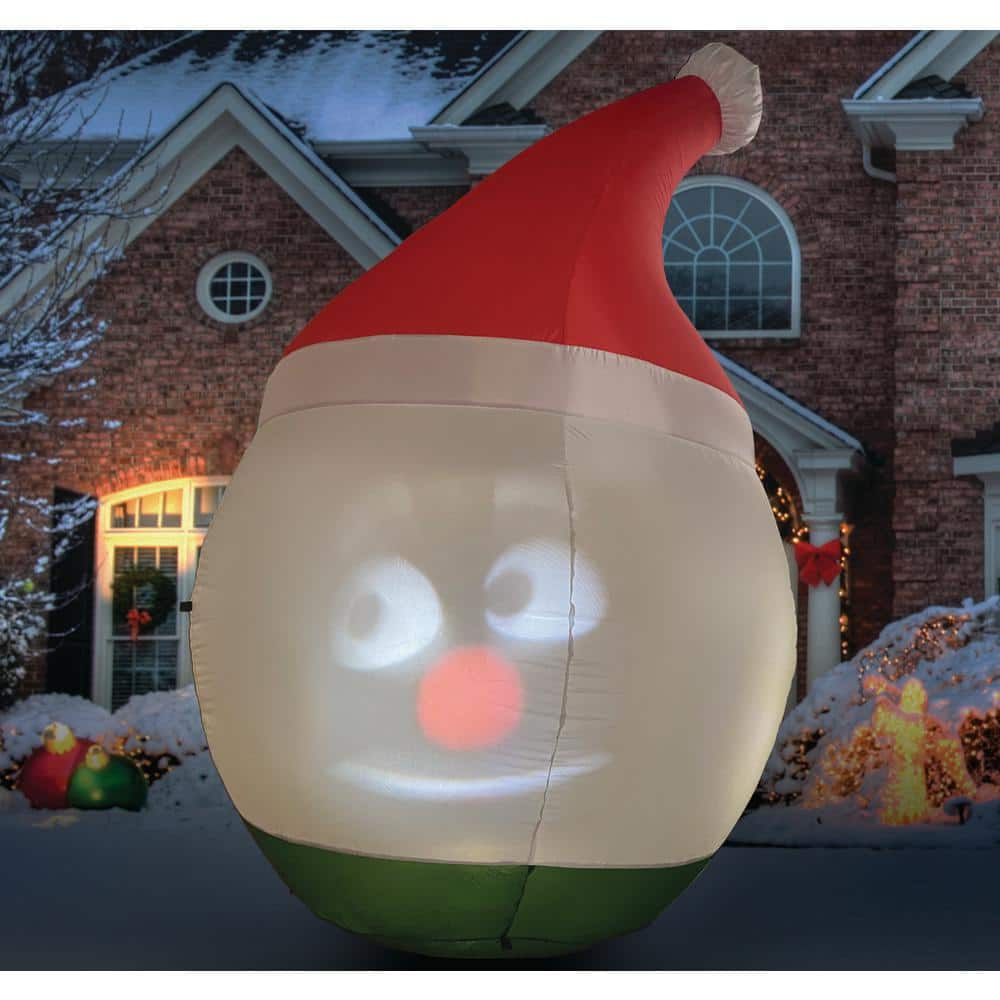 6 ft. Animated Inflatable Snowman with Color Changing LED Lights