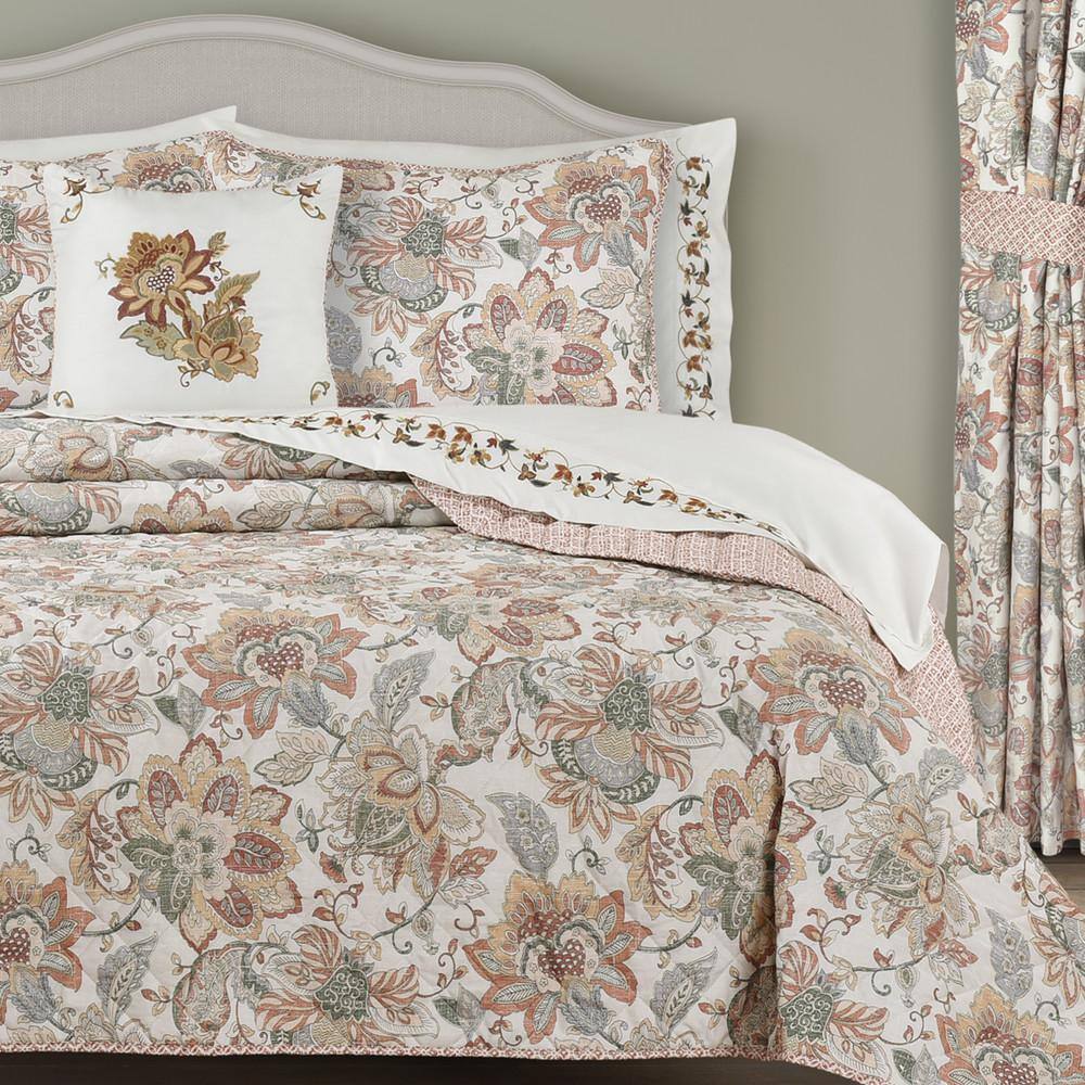 Janessa Twin Brown Microfiber Reversible Quilt Set