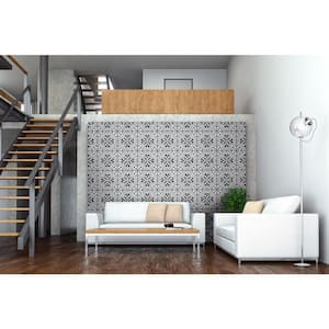Encaustic Amantus 8 in. x 8 in. Matte Porcelain Patterned Look Floor and Wall Tile (5.16 sq. ft./Case)