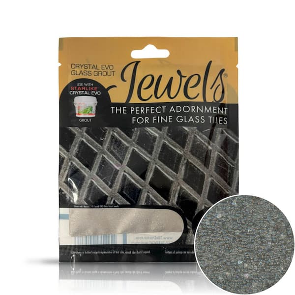 Crystal Glass Grout Jewels Morion 75 grams (1-Pack)