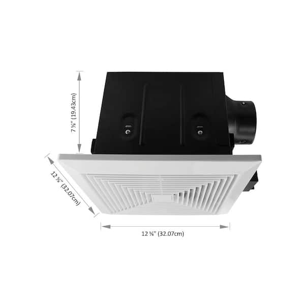 Ultra-Quiet 90 CFM, 0.8 Sone Bathroom Ventilation and Exhaust Fan