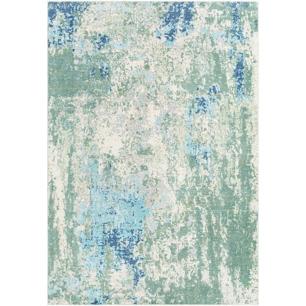 Livabliss Florian Sage 8 ft. 10 in. x 12 ft. Indoor/Outdoor Area Rug