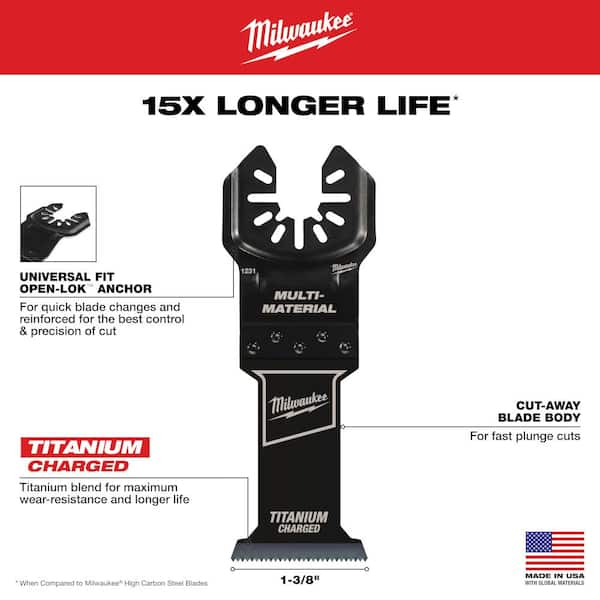 Milwaukee OPEN-LOK MULTI-TOOL ADAPTERS for DREMEL MM45 and MM50 MODELS  49-10-9000 - Acme Tools