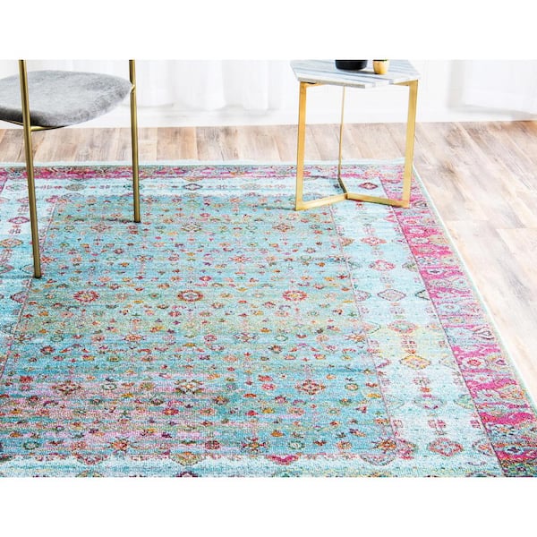 Baracoa Almendares Blue 5' 5 x 5' 5 Round Rug