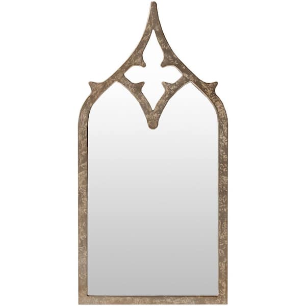 Artistic Weavers Large Rectangle Pewter Art Deco Mirror (46 in. H x 23