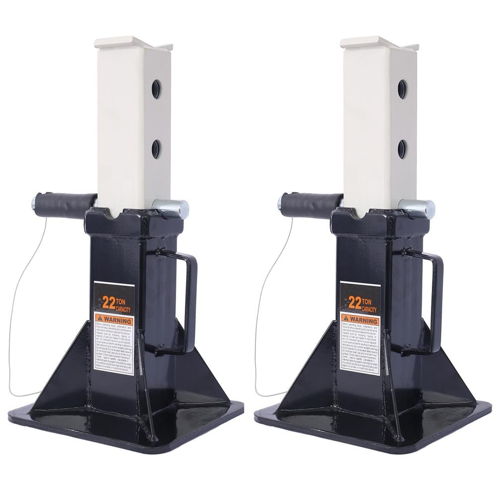 1-Pair 44,000 lb. Black Steel Heavy Duty Pin Type Professional Car Jack Stand with Lock price history on PriceWatchPro