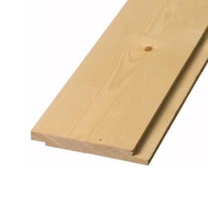 1 in. x 8 in. x 4 ft. Square Edge Pine Shiplap Board (6-Pack)