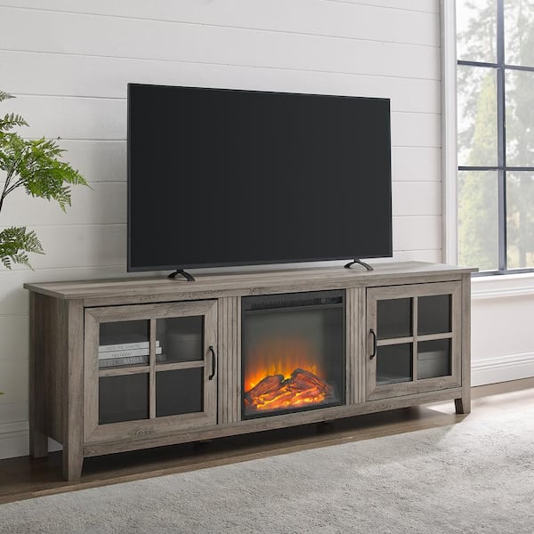 Walker Edison Furniture Company 70 In, 70 Inch Electric Fireplace Media Center