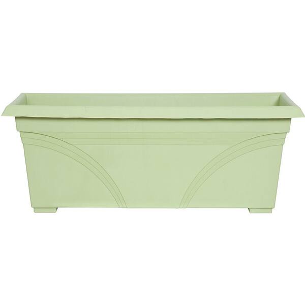 Dynamic Design Medallion 26.75 in. x 12 in. Lotus Green Poly Deck Box