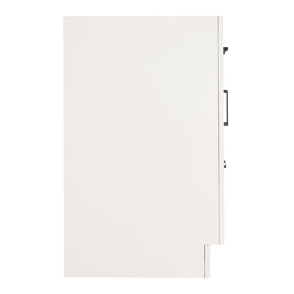 60'' White Hardwood Double Freestanding Bathroom Vanity
