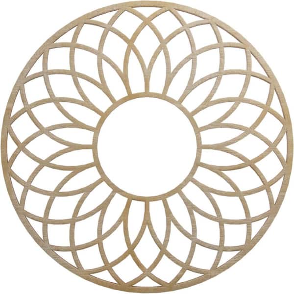 Ekena Millwork 0.25 in. x 7.5 in. x 22 in. Wood Medallion Moulding