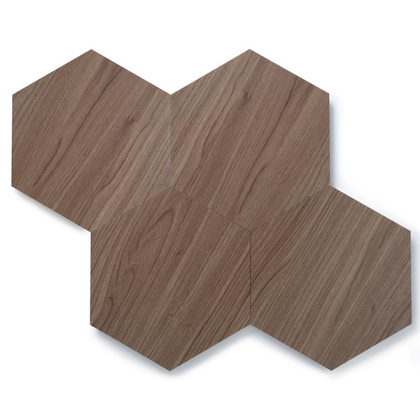 Lucida USA Hickory Brown Wood Look 28-mil x 9-in W x 10-in L Waterproof Glue Down Luxury Vinyl Tile Flooring (12.25-sq ft/ Carton)