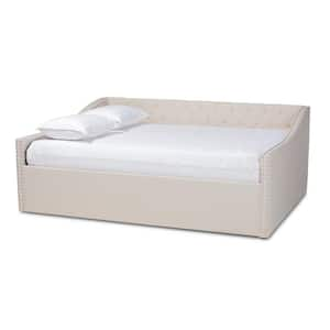 Baxton Studio Haylie Beige Queen Daybed 158 9685 HD The Home Depot