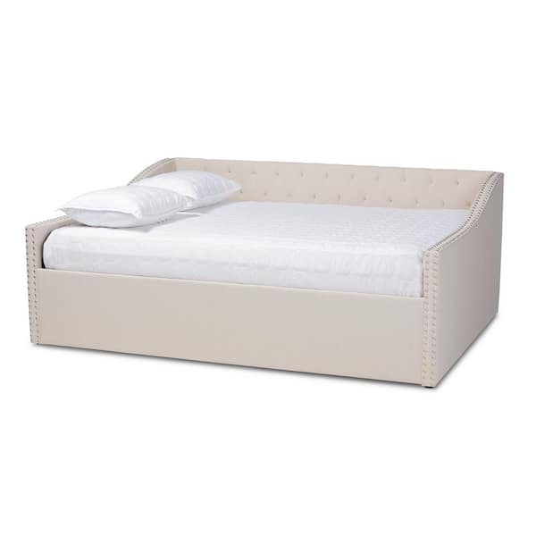 Baxton Studio Haylie Beige Queen Daybed