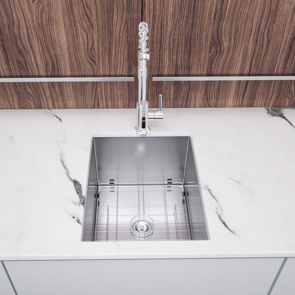 18" Stainless Steel Single Bowl Undermount Kitchen Sink