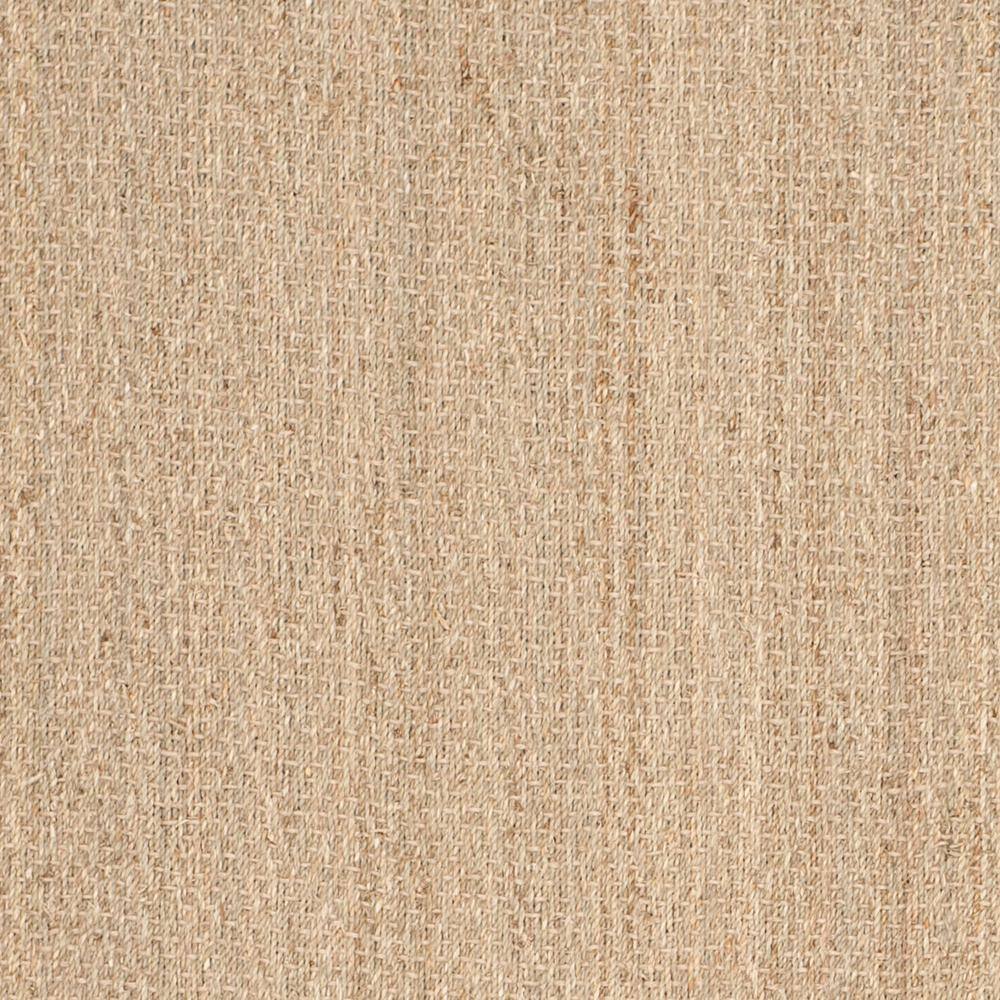 Natural Herringbone Seagrass Area Rug with Olive Border