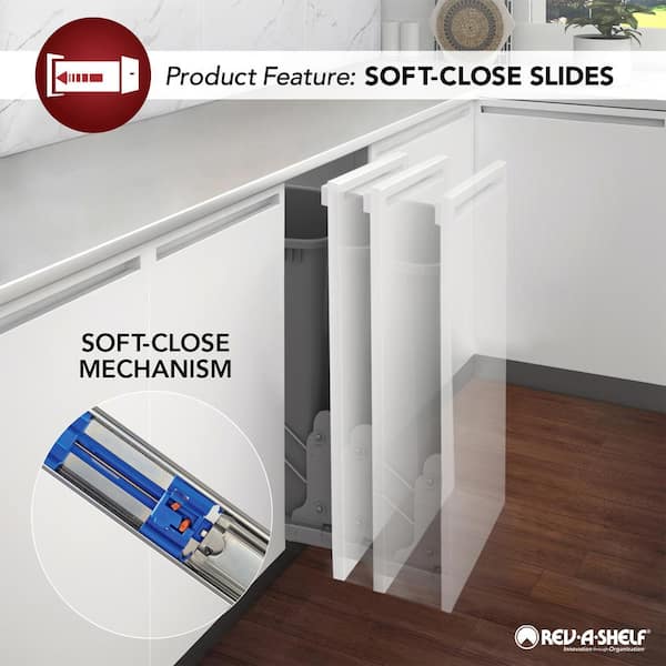 Rev-A-Shelf Pullout Soft-Close Wire Pull-Slide-Pull Blind Corner Accessories - 15 inch