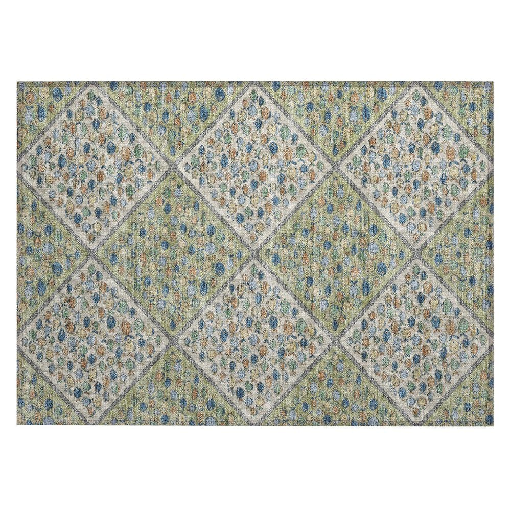 Chantille Machine Washable Indoor/Outdoor Abstract ACN2579 Aloe 2 ft. x 3 ft. Accent Rug price history on PriceWatchPro