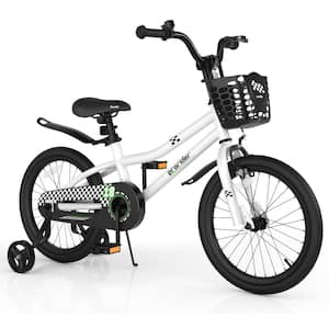 Costway 18 in. Kid's Bike with Removable Training Wheels and