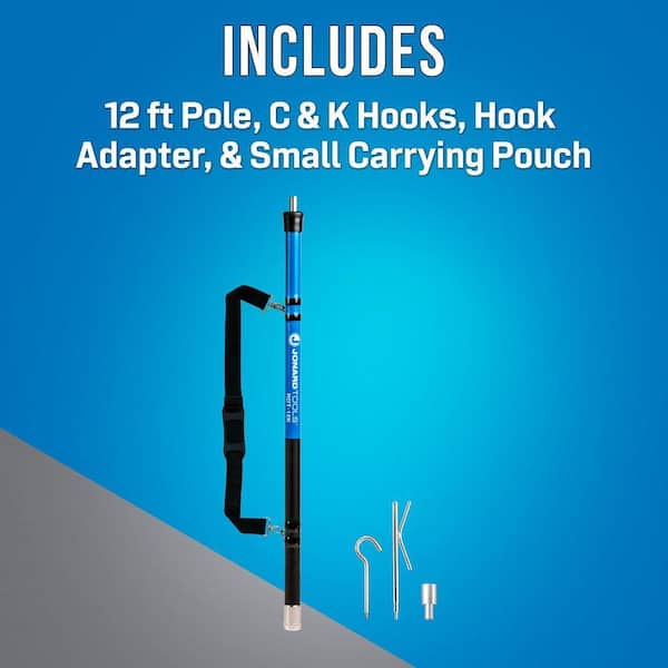 JONARD TOOLS 12 ft. Telescoping Pole in Blue RDT-12K - The Home Depot JONARD TOOLS 12 ft. Telescoping Pole in Blue RDT-12K - The Home Depot