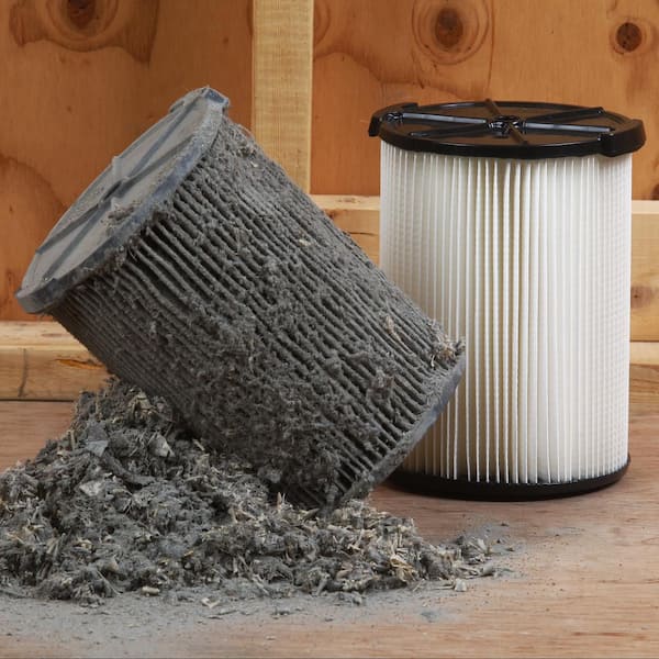 Genuine General Debris Pleated Shop Vacuum Filter Replacement for Most 5-16 Gal. RIDGID Wet Dry Vacs (2-Pack) VF4200