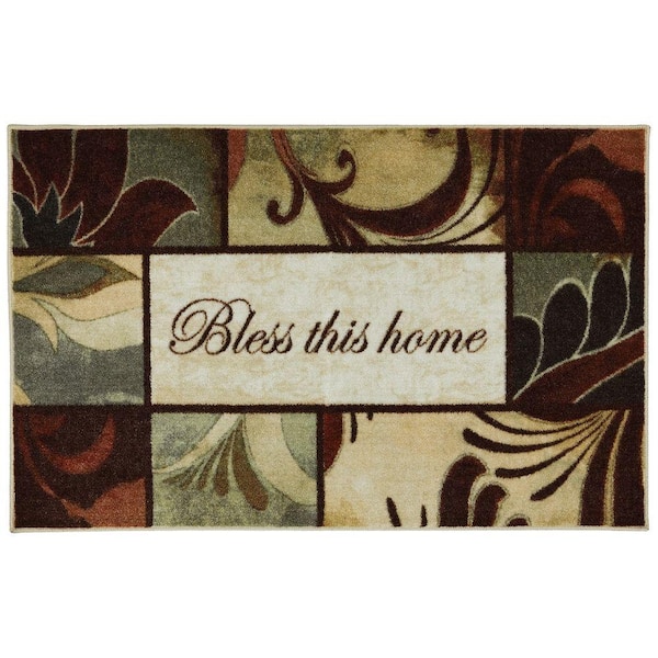 Rules to Live by Kaleidoscope Multi 3 ft. x 4 ft. Machine Washable Printed Area Rug