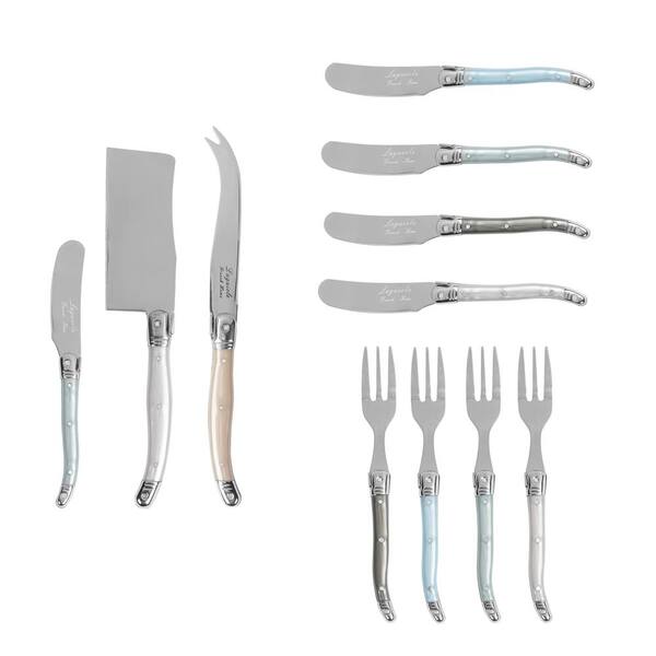 Tasty 5 Piece Stainless Steel Cutlery Knife Set, Royal Blue 