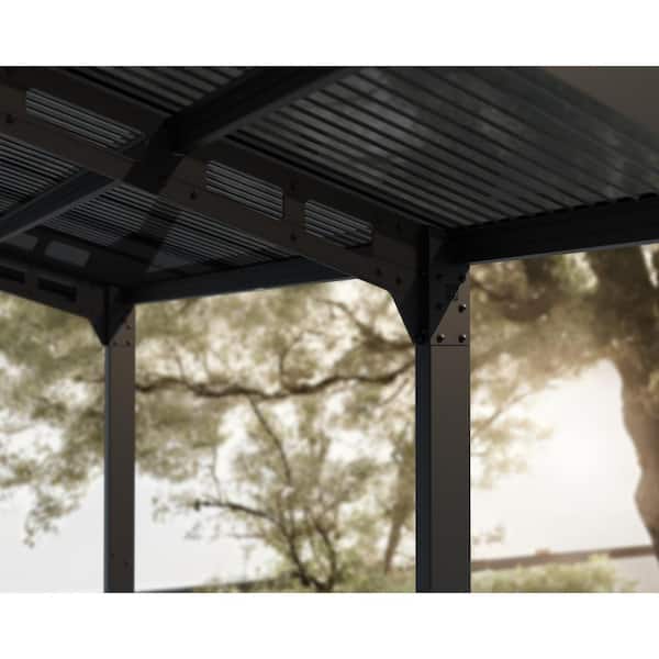CANOPIA by PALRAM Sydney Wave 20 ft. x 20 ft. Black/S.Gray Double