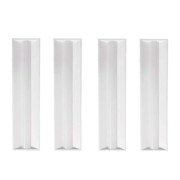 1 ft. x 4 ft. White Integrated LED Commercial Troffer Light, 5 CCT Selectable, 0-10V Dimmable, 120-277V, 4-Pack
