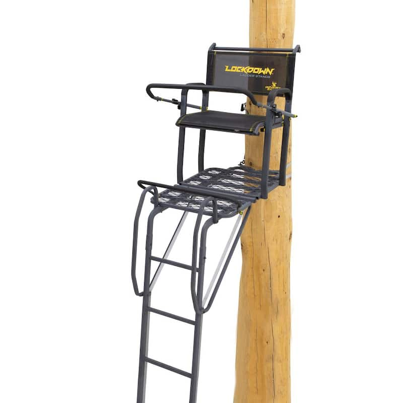 Lockdown Wide 1-Man Ladder Treestand, 17 ft. Tall