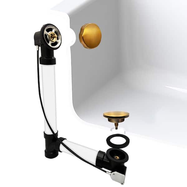 Westbrass 1-1/2 in. Sch. 40 ABS 35 in. Cable Drive Bath Waste