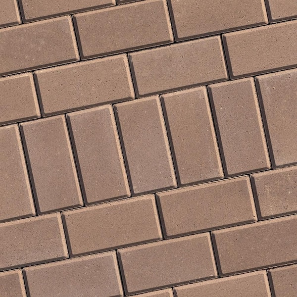 Holland 8.5 in. x 4.25 in. x 2.375 in. Rectangle Mocha Concrete Paver Pallet (280-pieces/69 sq. sf./Pallet)