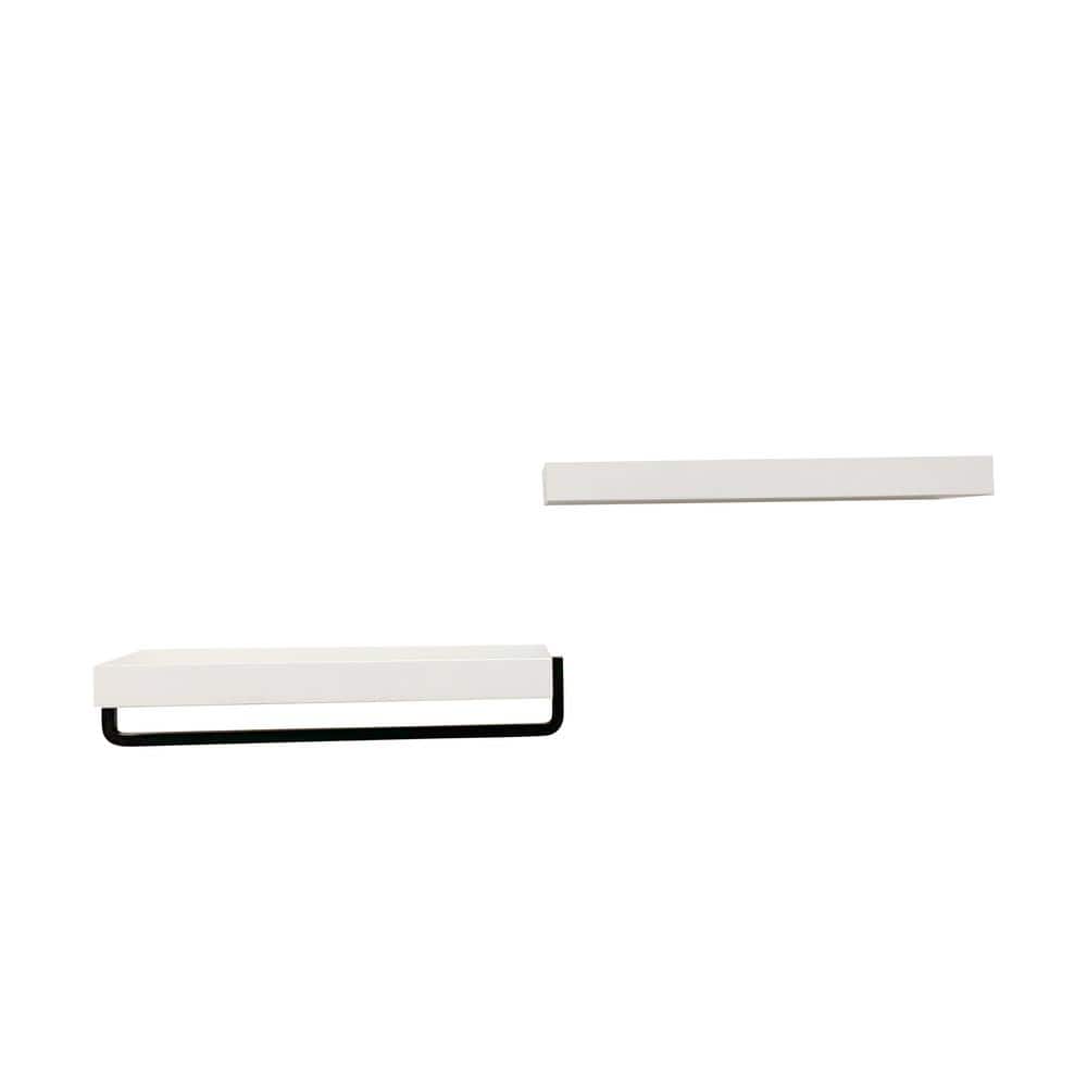 True Floating 5.5 in. x 17 in. x 3.5 in. White Pine Floating Decorative Wal