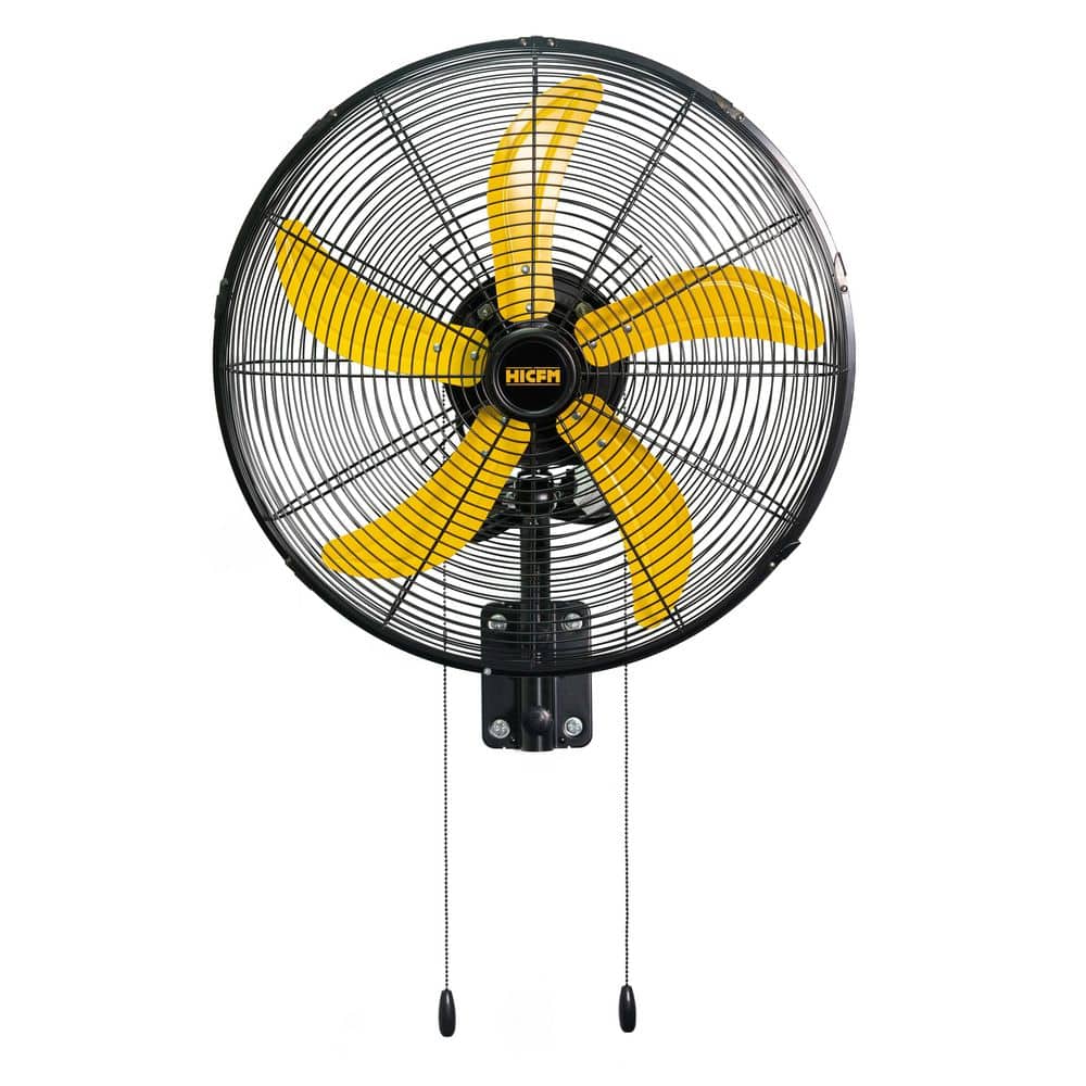 20 in. Black Industrial Wall Mount Fan-3 Speeds, 90° Oscillation, Powerful AC Motor, UL Listed, for Warehouse/Workshop price history on PriceWatchPro
