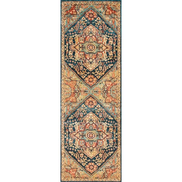 nuLOOM Jacquelyn Vintage Totem Multi 3 ft. x 6 ft. Indoor Runner Rug