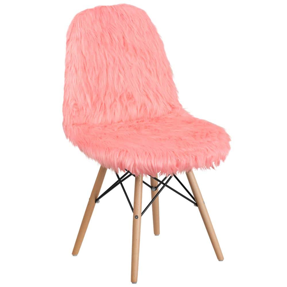 Flash Furniture 18-in Pink Upholstered Kids Accent Chair