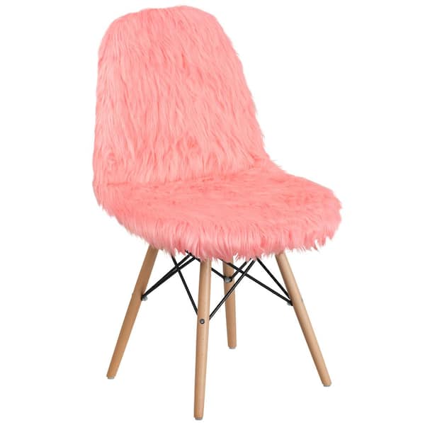 Flash Furniture Shaggy Dog Hermosa Pink Accent Chair DL12 The