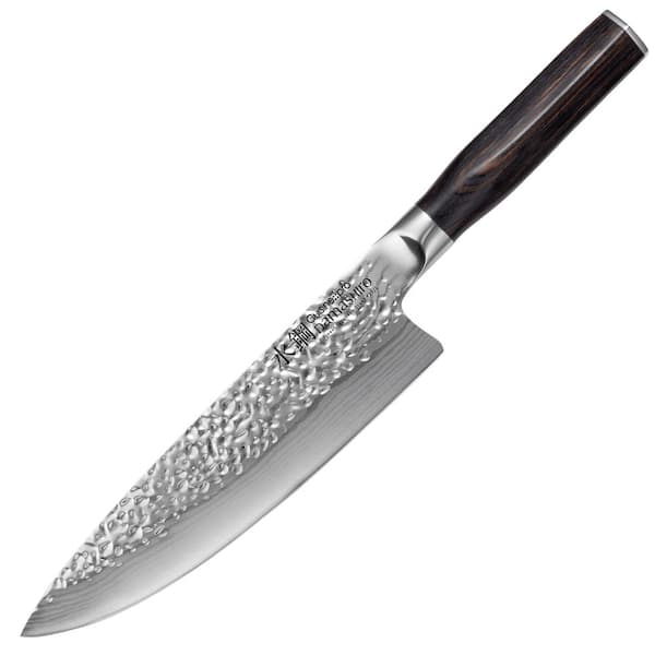Cuisine::pro DAMASHIRO EMPEROR 8 in. Stainless Steel Full Tang Chef's Knife  1034425 - The Home Depot