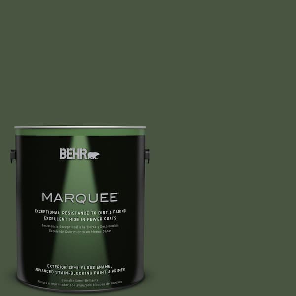 BEHR MARQUEE 1-gal. #MQ6-49 Chard Semi-Gloss Enamel Exterior Paint