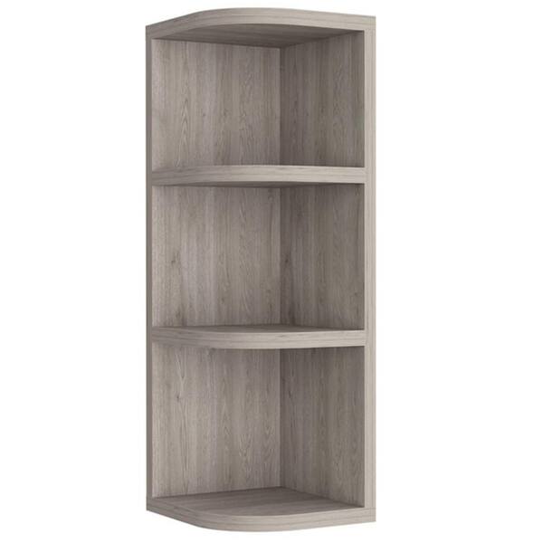 Aoibox 24 in. W x 20 in. H Rectangular Wood Medicine Cabinet with Mirror, 6 External Shelves,3 Internal Shelves in Black Wengue